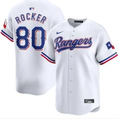 Kumar Rocker Texas Rangers Home Limited Jersey White