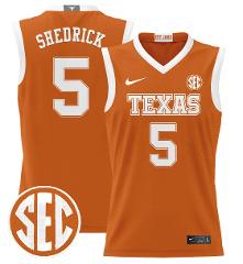 Kadin Shedrick Jersey #5 Texas Longhorns 2024 Lightweight Bask...
