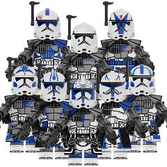 8pcs Star Wars ARC Troopers Rex, Fives, Hardcase, Kix & Tup Mi...