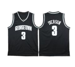 Georgetown Hoyas #3 Allen Iverson NCAA Basketball Jersey New B...