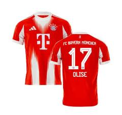 Michael Olise 17 Bayern Munich 2025-26 Home Jersey Red