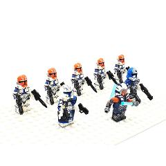 8pcs Star Wars 332nd Troopers with Rex, Jesse & Vaughn Minifig...