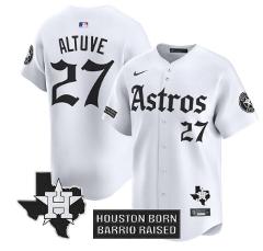 Jos Altuve Jersey #27 Houston Astros Gothic Edition Vapor Prem...
