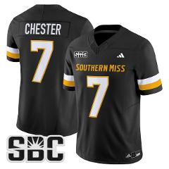 Carl Chester Jersey #7 Southern Miss Golden Eagles 2025 Stitch...