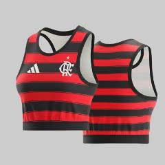 Flamengo 2025-26 Crop Jersey Classic Fan Favorite  Red Black