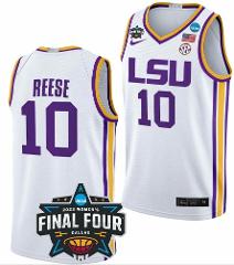 Men's Angel Reese Jersey LSU Tigers Basketball 2023 NCAA Final...