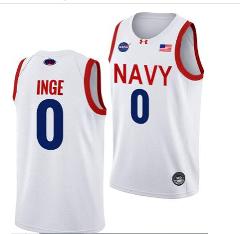 Austin Inge Jersey #0 Navy Midshipmen NASA-Themed Basketball 2...