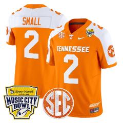 Jabari Small Jersey #2 Tennessee Vols 2025 Music City Bowl Sti...