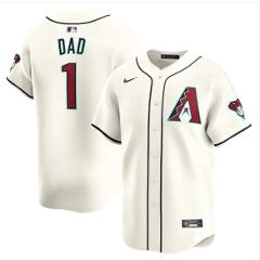 Arizona Diamondbacks #1 Dad Home Limited Jersey White