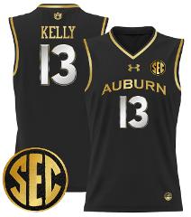 Miles Kelly Jersey #13 Auburn Tigers 2024 Lightweight Basketba...