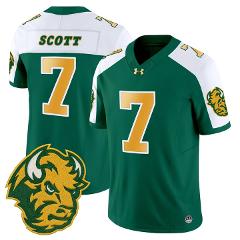 DJ Scott Jersey #7 North Dakota State Bison Vapor Limited Stit...