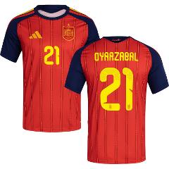 Spain Oyarzabal #21 Home 2026 World Cup Jersey Fan Version