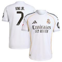 Vini .Jr 7 Real Madrid 2025-26 Home Jersey  White