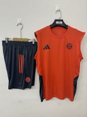 Men's 25/26 Bayern Munich training suit orange sleeveless jers...