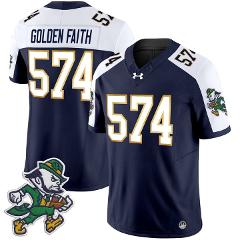Golden Faith Jersey #574 Notre Dame 2025 Gridiron Leprechaun E...