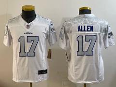 Mens Josh Allen #17 Football Replica Jersey White