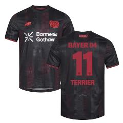 Martin Terrier 11 Leverkusen 2025-26 Home Match Jersey  Black