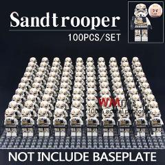 100PCS Star Wars Clone Troopers Sandtroopers Minifigures