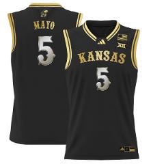 Zeke Mayo Jersey #5 Kansas Jayhawks 2024 Lightweight Basketbal...