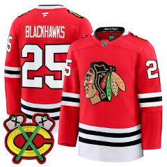 Blackhawks Jersey #25 Chicago Blackhawks 2025-26 Premium Stitc...