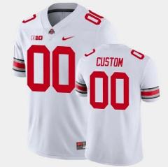 Men's Ohio State Buckeyes ACTIVE PLAYER Custom White College S...