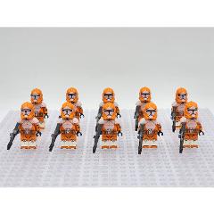 10pcs Star Wars Phase II Bomb Squad Troopers Minifigures