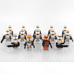 14pcs Star Wars 212th Cody, Waxer, Boil & Invert Minifigures Toy