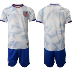 United States Custom White 2026 World Cup Home Soccer Jersey Suit