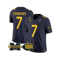 Donovan Edwards Jersey #7 Michigan Wolverines 1000 Wins Patch ...
