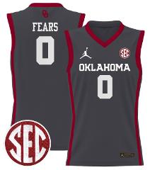 Jeremiah Fears Jersey #0 Oklahoma Sooners 2024 Lightweight Bas...