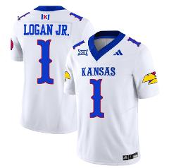 Kenny Logan Jr Jersey #1 Kansas Jayhawks Blackhawk Vapor Limit...