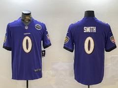 Mens Roquan Smith #0 Football Jersey Game Replica Purple