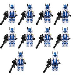 10pcs Star Wars 501st Comm Troopers Minifigures