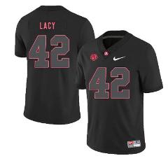 Alabama Crimson Tide #42 Eddie Lacy College Football Jersey Black