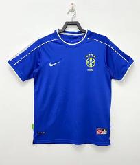 Brazil 1998 Away Retro Jersey  Men Blue
