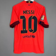 Messi #10 FC Barcelona 2014-15 Away Retro Jersey  Orange