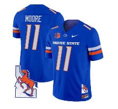 Kellen Moore Jersey #11 Boise State Broncos 2024 Map Patch Vap...