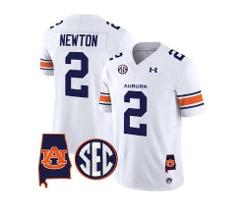 Auburn Tigers Cam Newton 2024 White Limited Jersey
