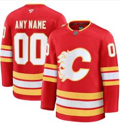 Calgary Flames Alternate Premium Custom Jersey - Red