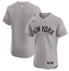 New York Yankees Road Elite Jersey Gray
