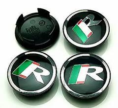 59mm Jaguar R logo wheel centre caps x4