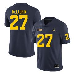 Michigan Wolverines Tyler McLaurin Jersey #27 College Football...