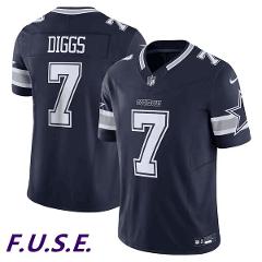 Men's Cowboys #7 Trevon Diggs Navy 2023 F.U.S.E. Vapor Limited...