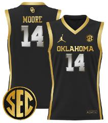 Jalon Moore Jersey #14 Oklahoma Sooners 2024 Lightweight Baske...