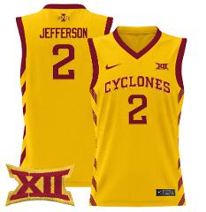 Joshua Jefferson Jersey #2 Iowa State 2024 Lightweight Basketb...