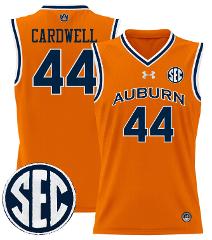 Dylan Cardwell Jersey #44 Auburn Tigers 2024 Lightweight Baske...
