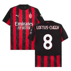 Ruben Loftus-Cheek 8 AC Milan 2025-26 Home Match Jersey  Black...