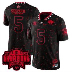Stranger Things Jersey #5 Georgia Bulldogs Stranger SEC Champi...