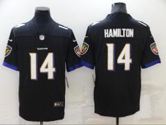 Mens Anthony Hamilton #14 Football Replica Jersey Black