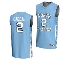 Elliot Cadeau Jersey #2 UNC Tar Heels Basketball Lightweight Blue